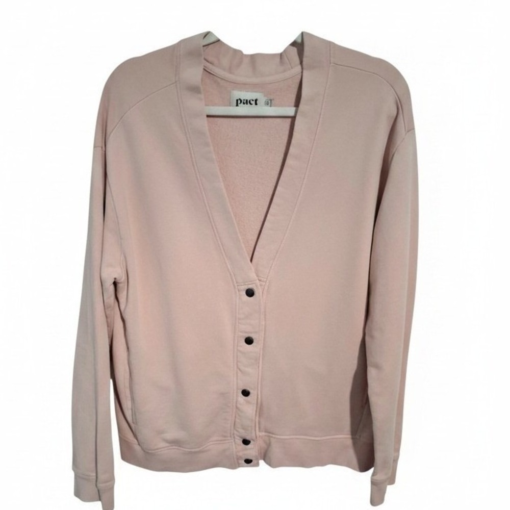 Pact Organic Cotton Preppy Womens size XL Casual Cardigan Academia Sweater